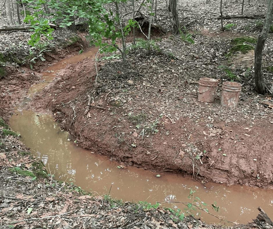Sediment and debris removal on a site